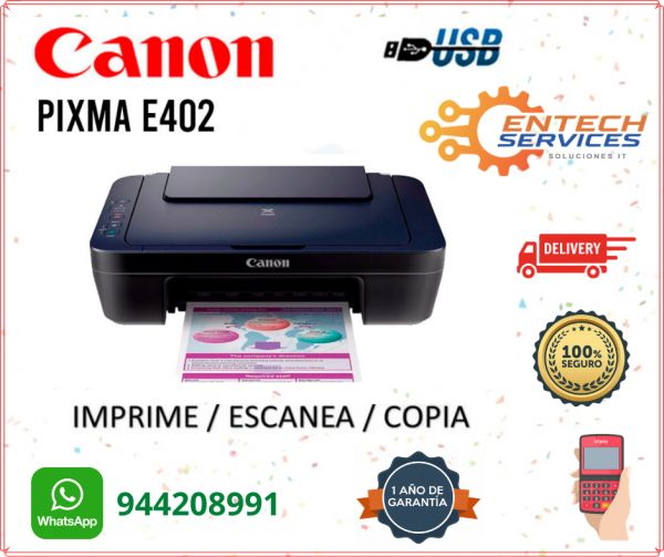 IMPRESORA MULTIFUNCIONAL CANON PIXMA E402