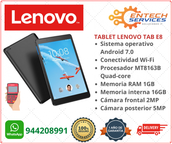 TABLET LENOVO TAB E8